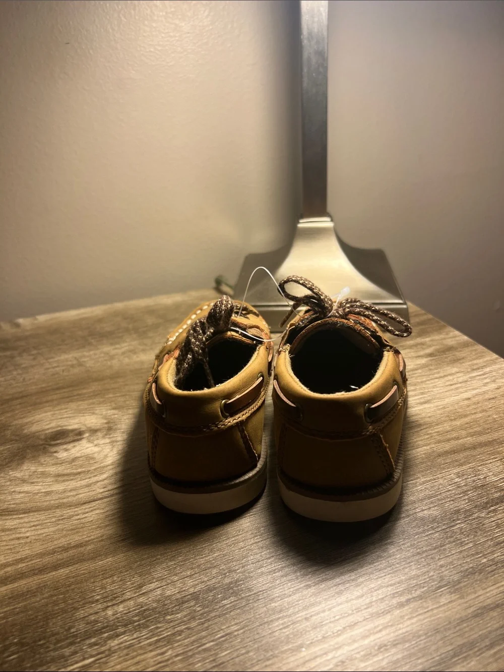 Cat & Jack Toddler Brown Moccasin Boat Shoes stock(38)